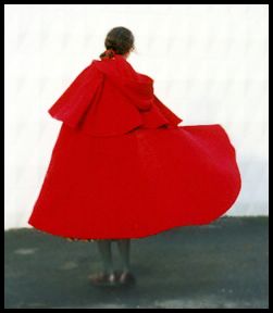 Handwoven handspun wool cape.